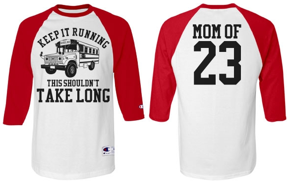 Funny Baseball Mom or Softball Custom Mom Shirt