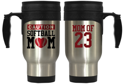 Caution Busy Softball Mom Coffee Mug
