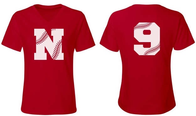 Trendy Custom V-Neck Softball Mom Shirt