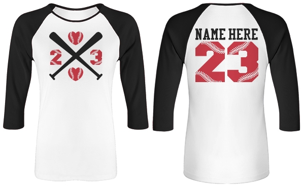 Baseball Girlfriend Love With Custom Art And Text!