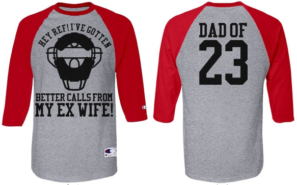 Baseball Dad Umpire Heckler Custom Baseball Jersey