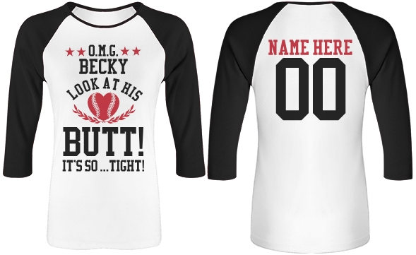 Funny Baseball Girlfriend Shirt You Can Customize!