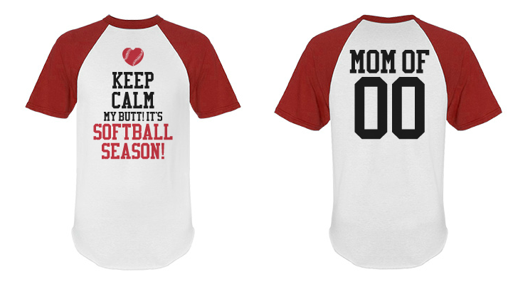 Custom Anti Keep Calm Softball Mom Short Sleeve Shirt