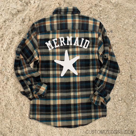 Flannel Mermaid Star