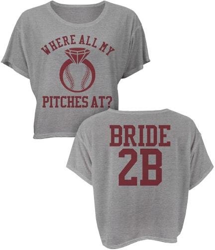 Trendy Baseball Bachelorette Jersey For the Bride to Be
