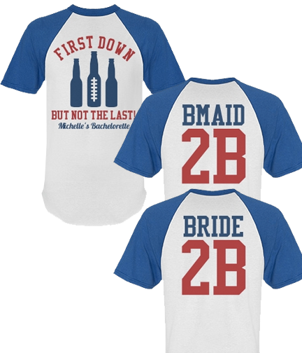 Custom Football Bachelorette Party Shirts