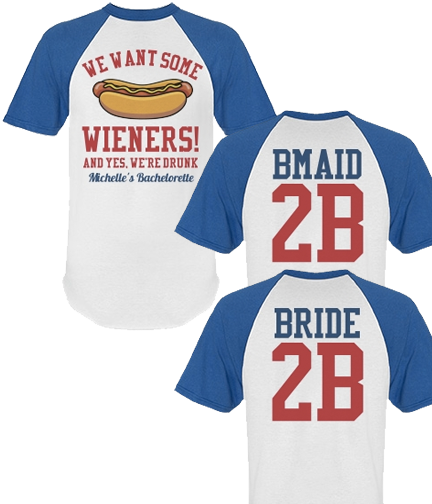 Sports Bachelorette Party Shirt for Baseball & Football