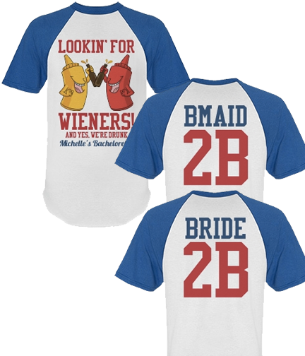Football and Baseball Sports Bachelorette Party Shirts