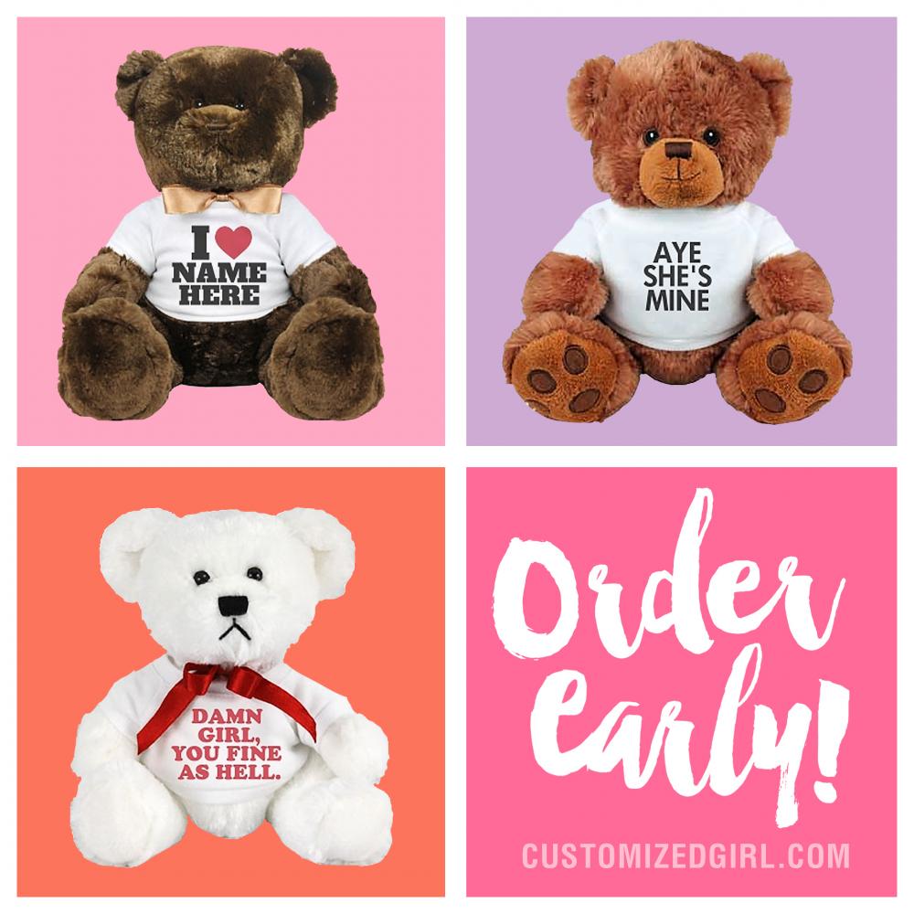 I Heart My Love Custom Plush