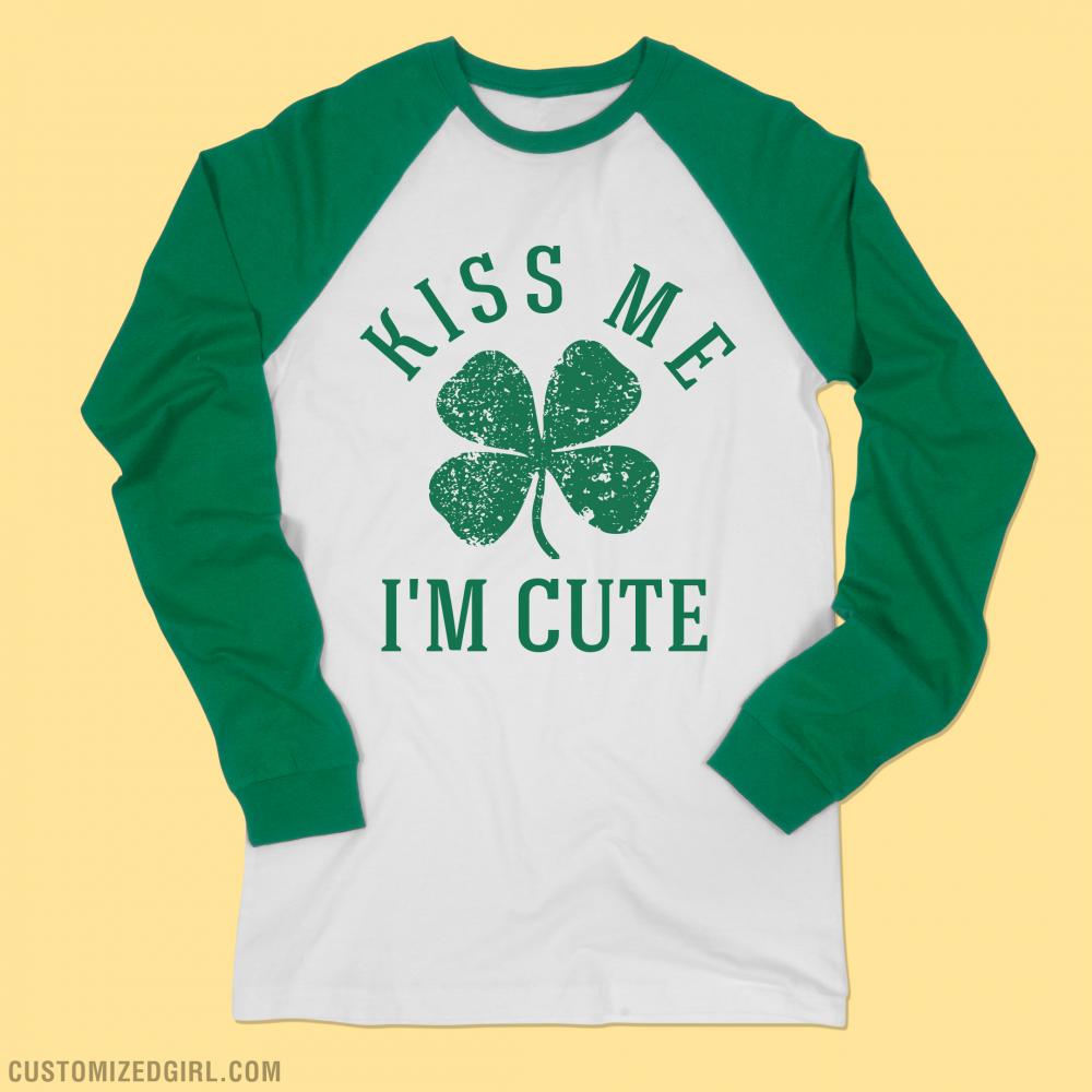 Kiss Me St Patty's Long Shirts