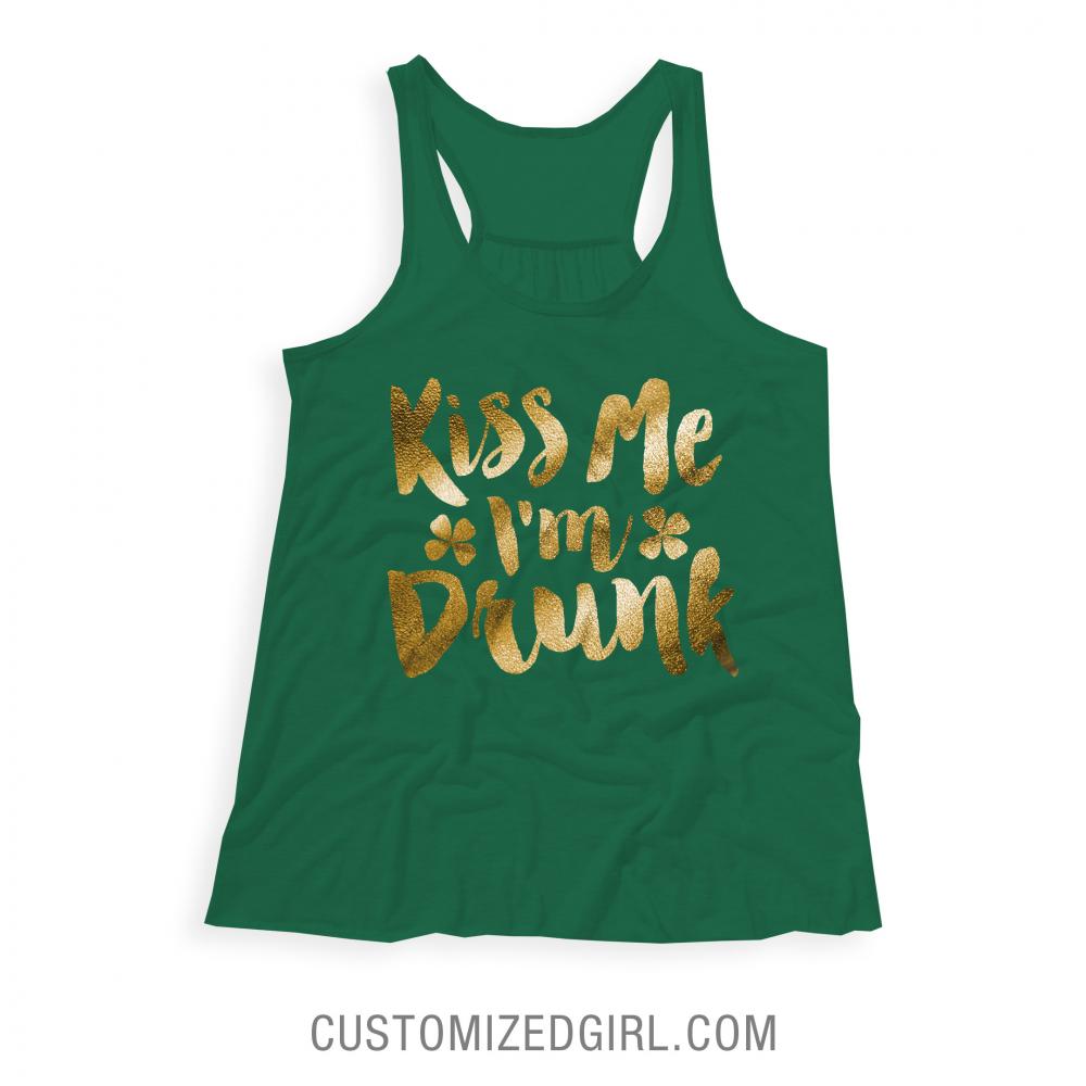 Gold Kiss Me Im Drunk St. Pats