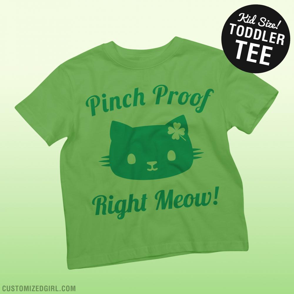 Pinch Proof St Pat Cat Pun Kids