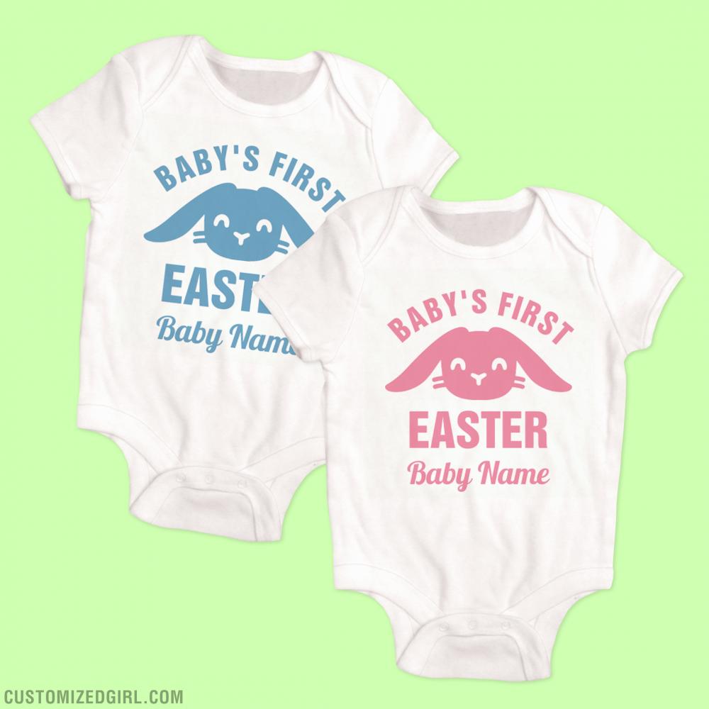 Custom Name First Easter Onesie