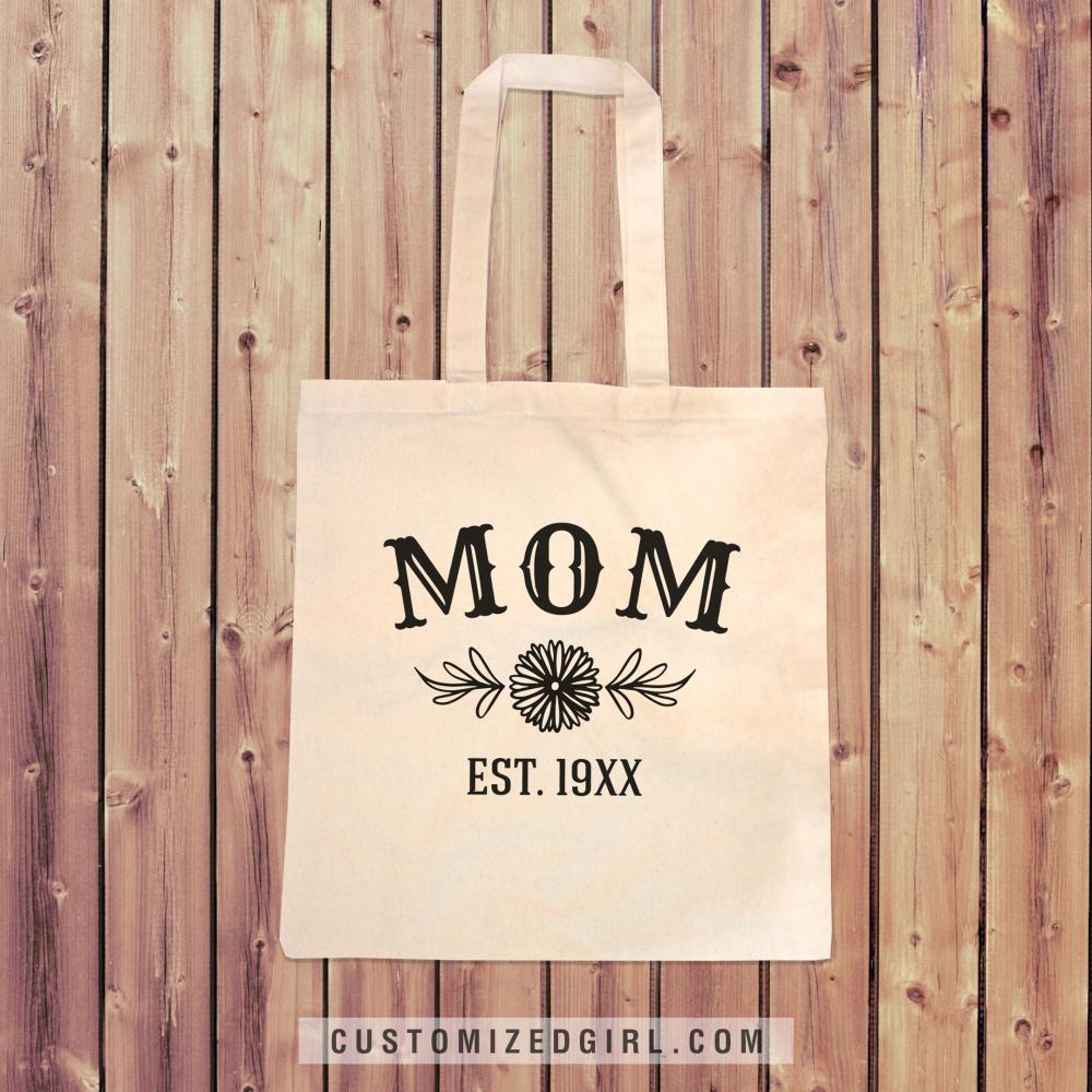 Custom Year Mothers Day Bag Tote