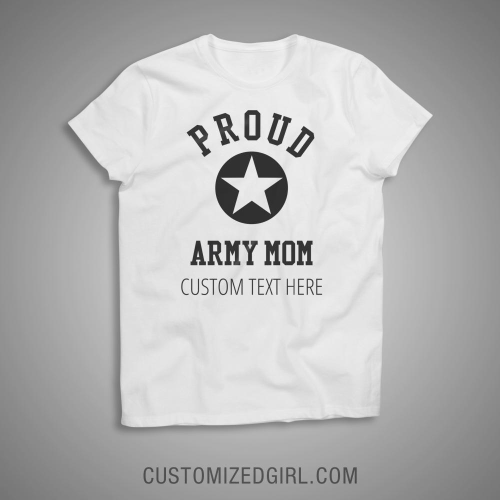 Custom Proud Army Mom Star
