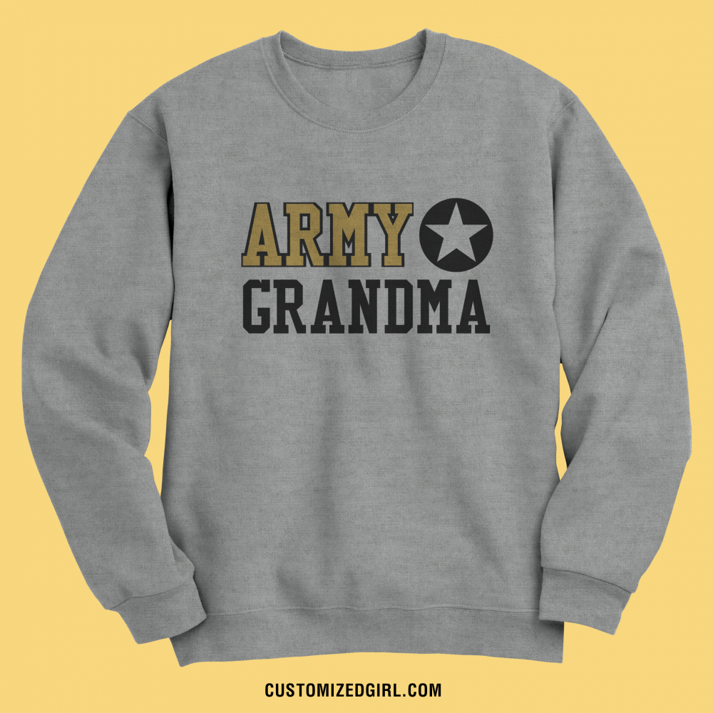 Custom & Proud Military Grandma