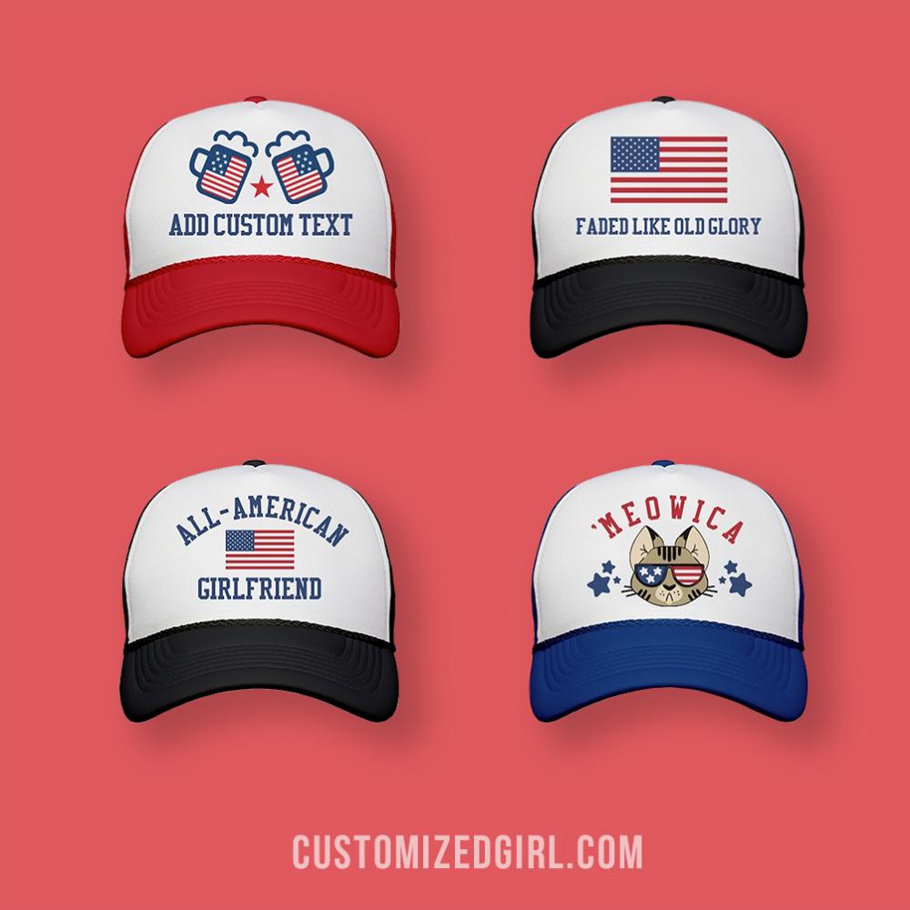Faded Like Old Glory USA Flag Drinking Cap
