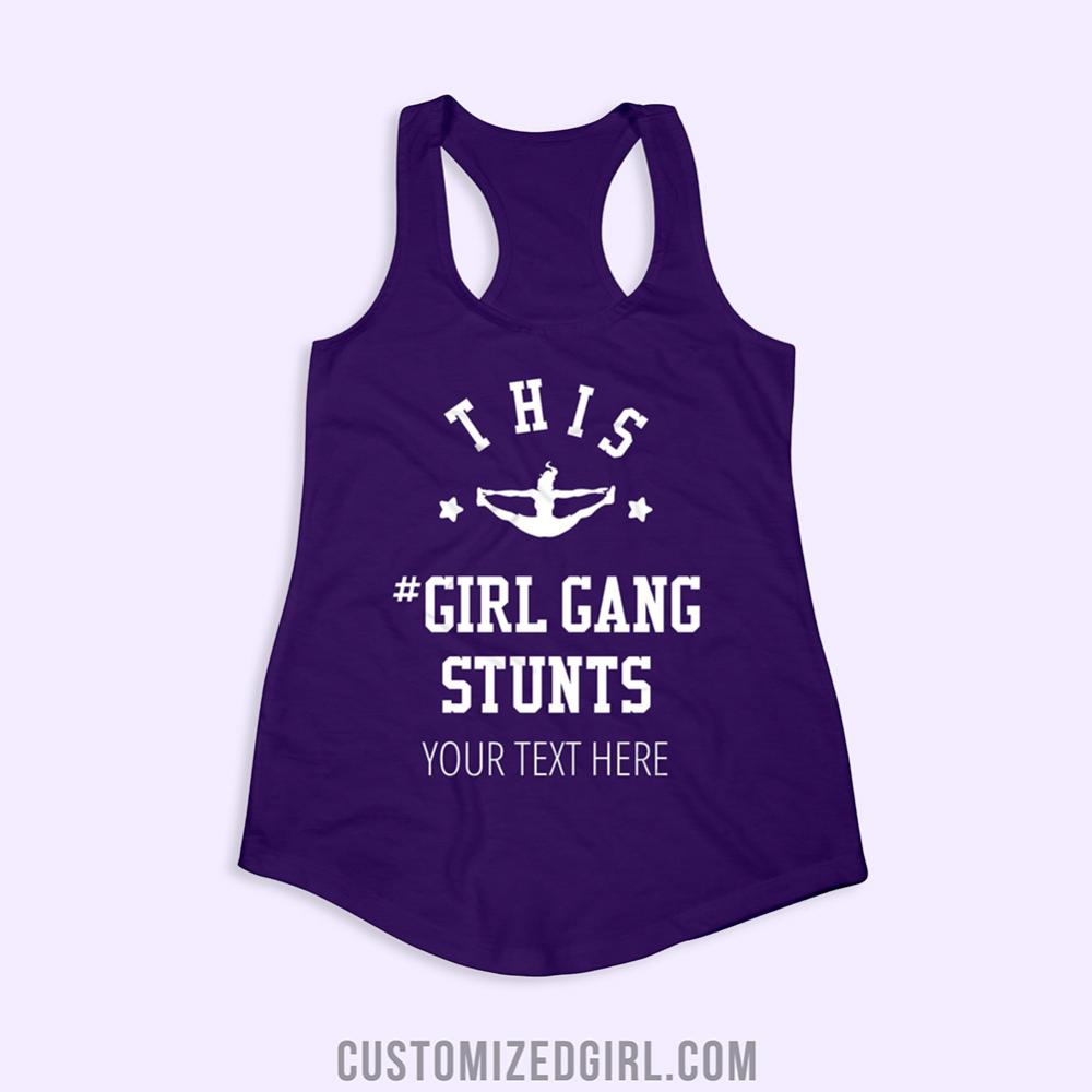 Custom Cheer Girl Gang Stunts