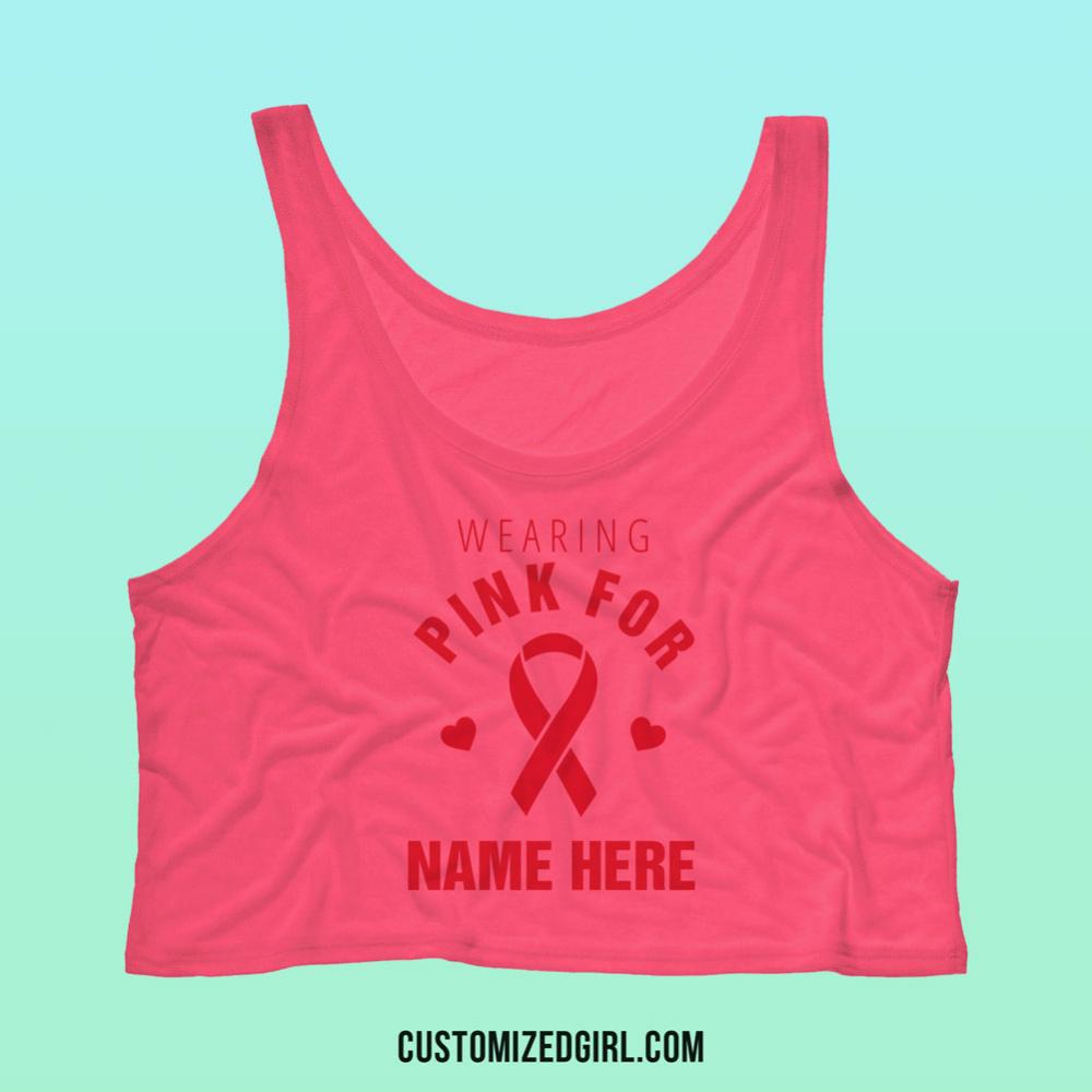 Custom Pink Breast Cancer Tank
