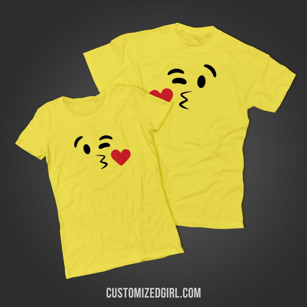 Kissy Face Emoji Costume Right