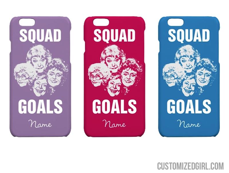 Custom Name Squad Goals BFF Cases