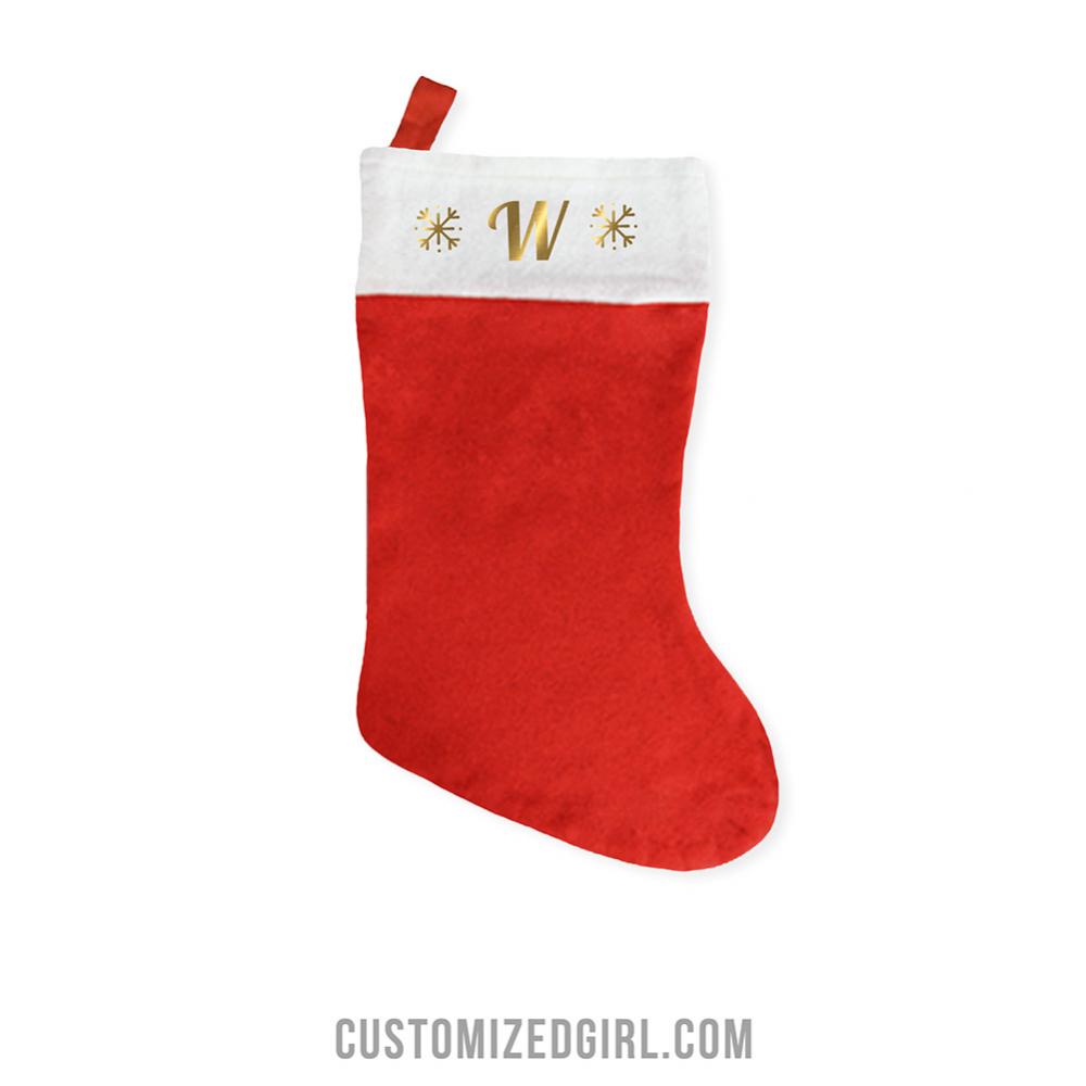 Gold Holiday Custom Initial