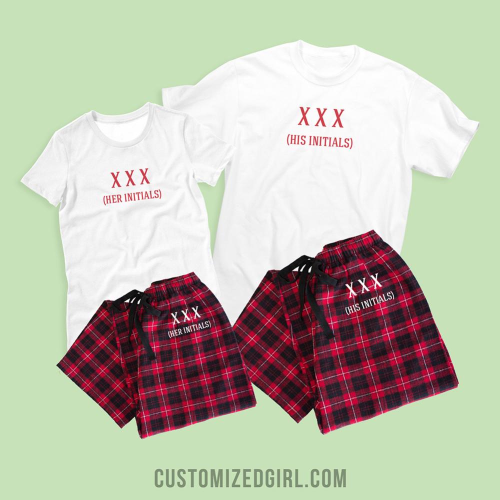 Custom Matching Couple Initials for Her