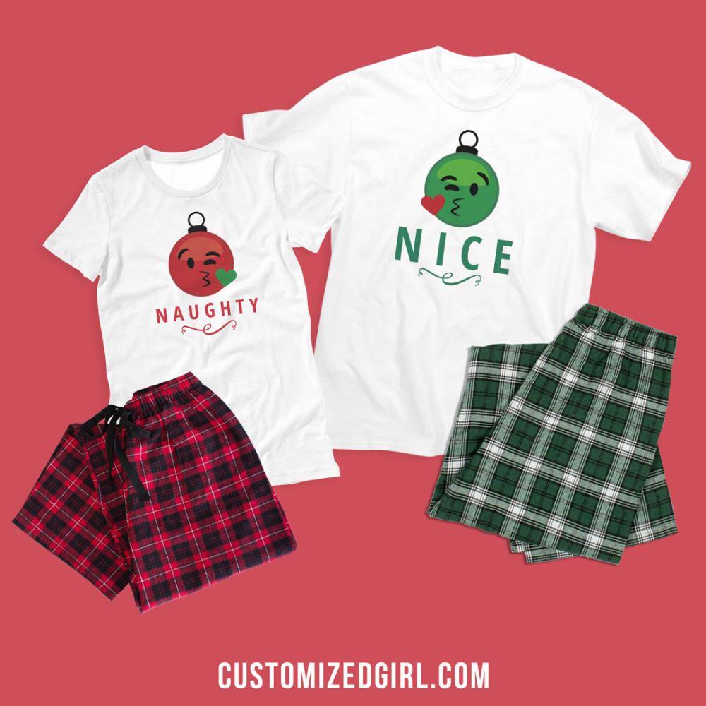 Naughty Nice Matching Pajamas 2