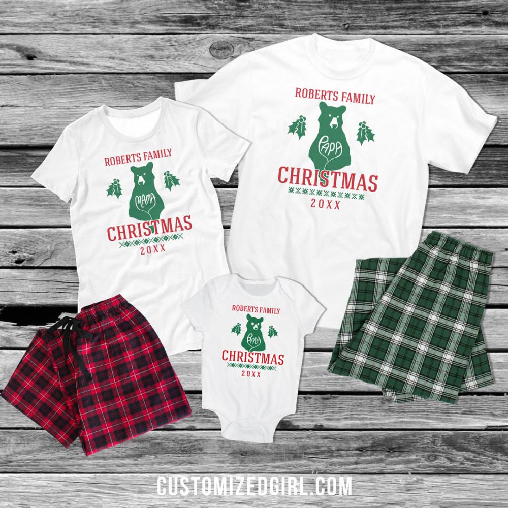 Papa Xmas Bear Pajamas