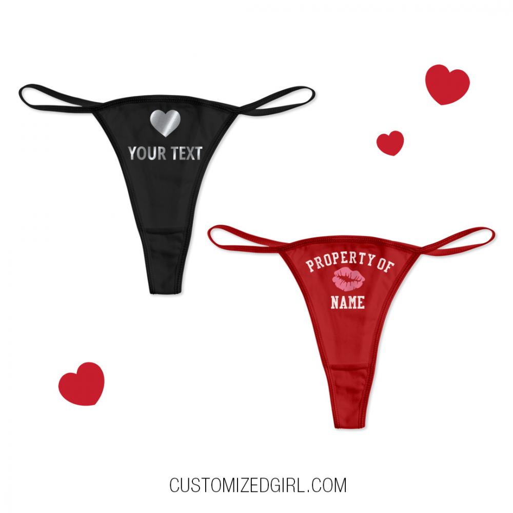 Personalized Silver Metallic Undies