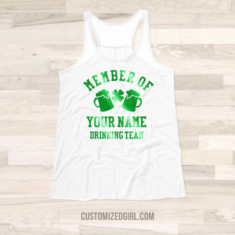 Metallic Custom Irish Drinking Team