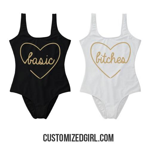 Metallic Basic Bitches Swimsuit 1