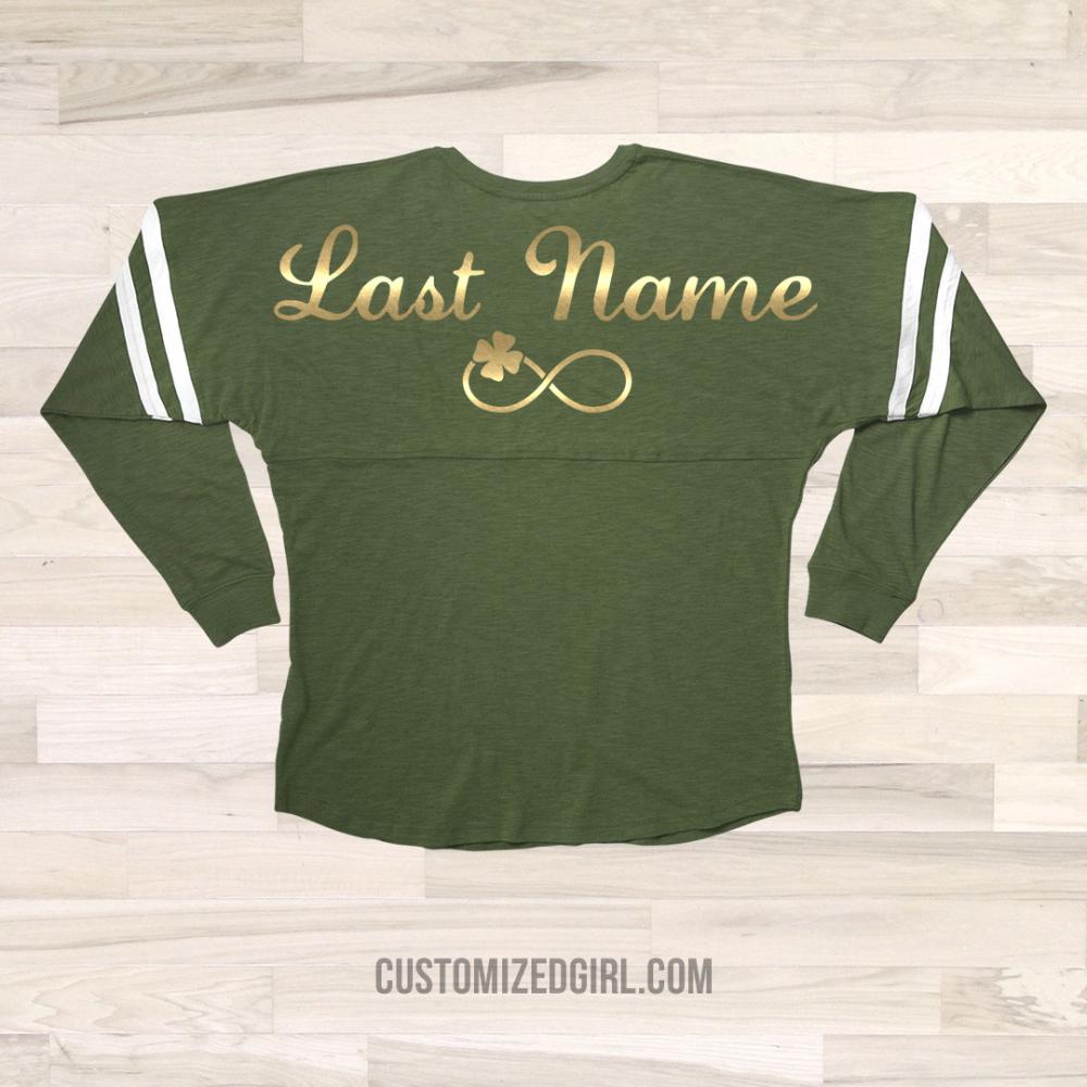 Irish Custom Last Name St. Pat's