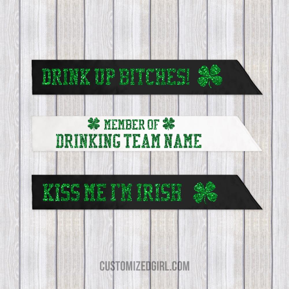 St. Patrick's Glitter Drinking Team