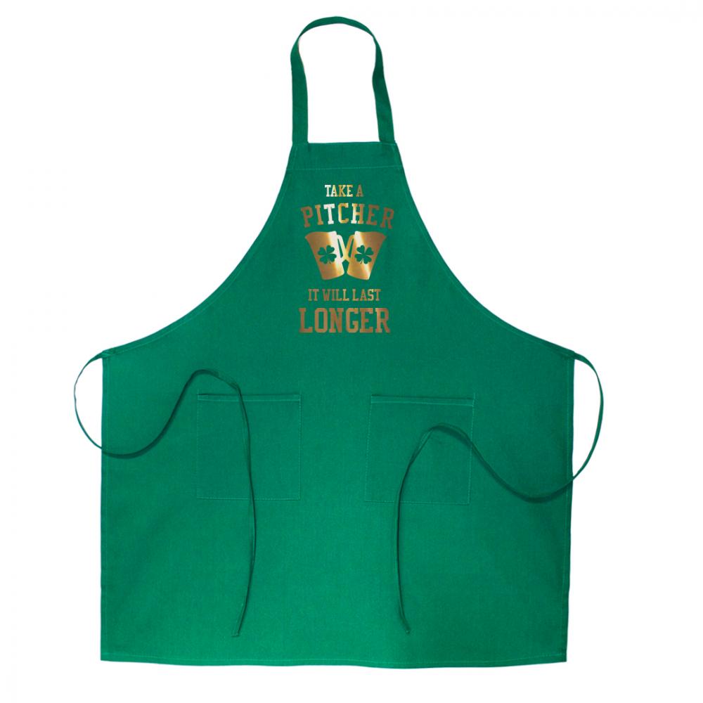 Metallic Take A Pitcher Irish Apron