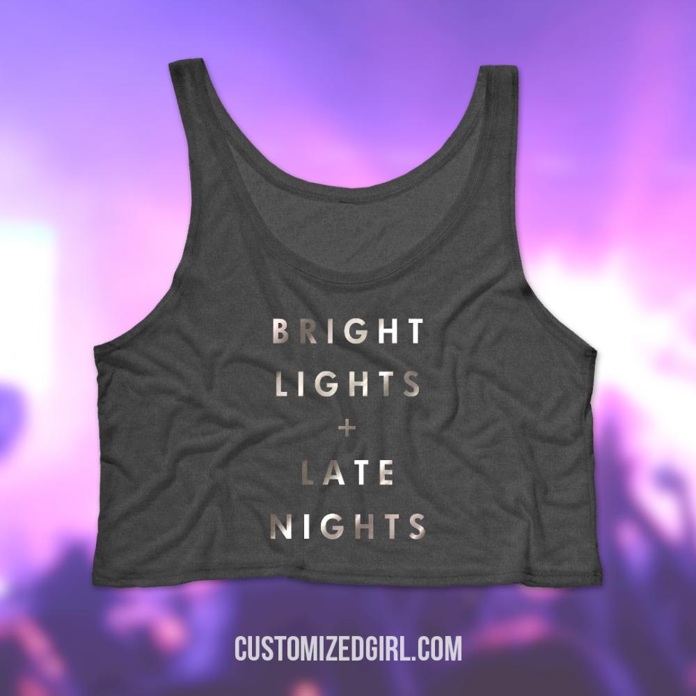 Metallic Bright Lights Late Nights