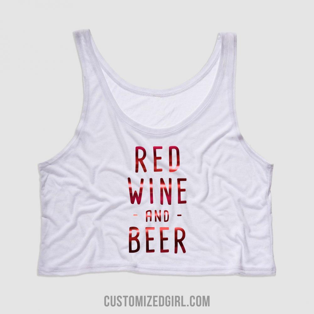 Red Metallic Red Wine & Beer