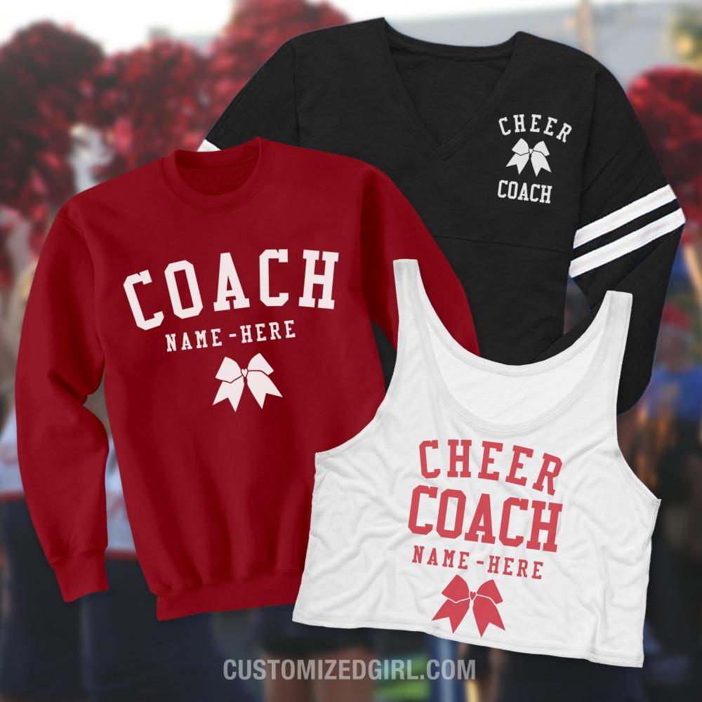 Custom Cheer Coach Double Stripe