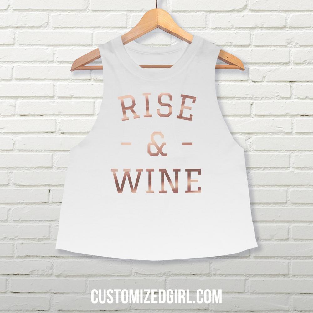 Rise & Wine Metallic Crop