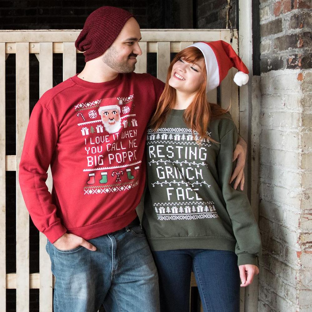 Resting Text Face Ugly Sweater
