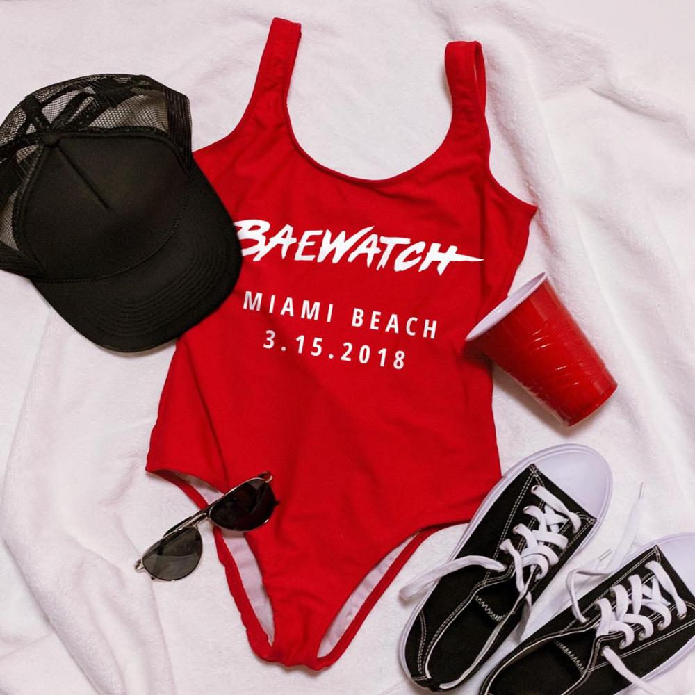 Custom Spring Break Baewatch Design