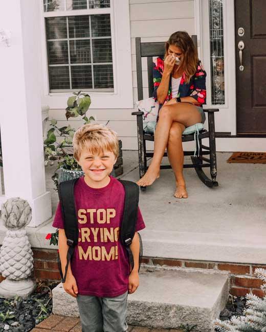 Back To School Stop Crying Mom