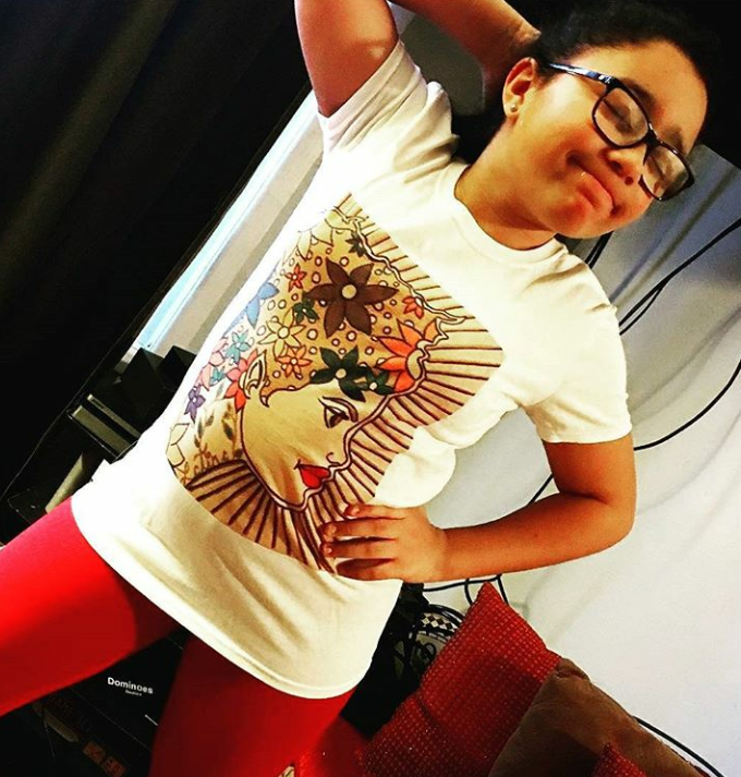 Youth Latina Tee-Jazzy Art