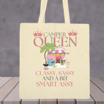 Camper Queen Tote Bag