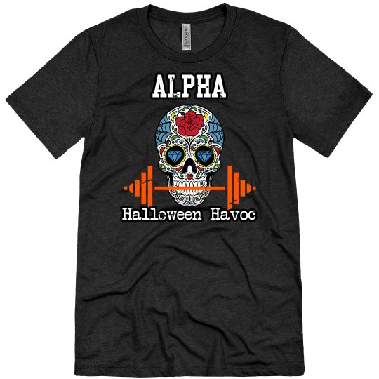  Bella & Canvas Alpha Halloween Havoc Unisex Charcoal