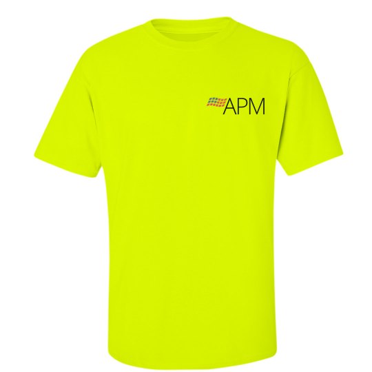  Unisex Ultra Cotton Safety Neon Crewneck Tee