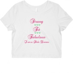 Ladies Slim Fit Crop Top Tee