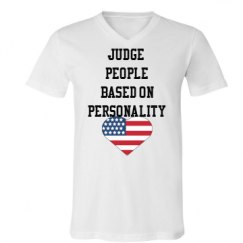 Unisex V-Neck Jersey Tee