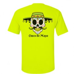 Unisex Ultra Cotton Safety Neon Crewneck Tee