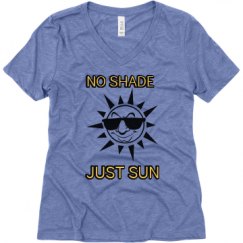 Ladies Relaxed Fit Super Soft Triblend V-Neck Tee